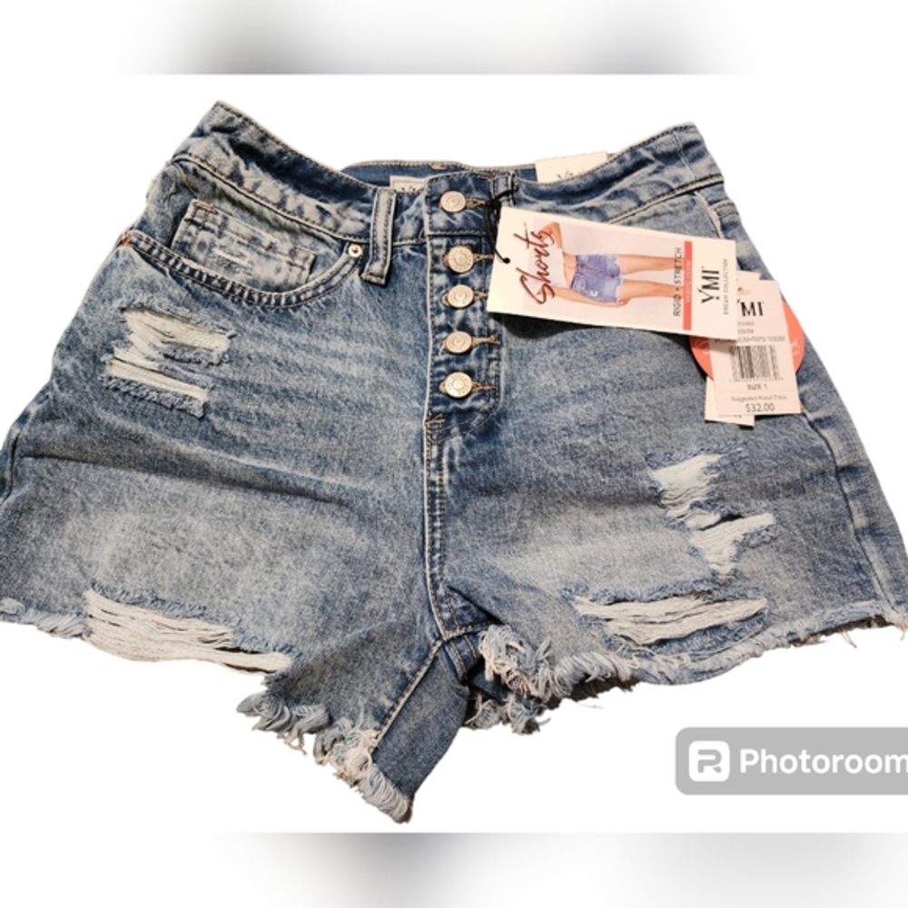 YMI distressed highrise shorts Sizeβ 1/25